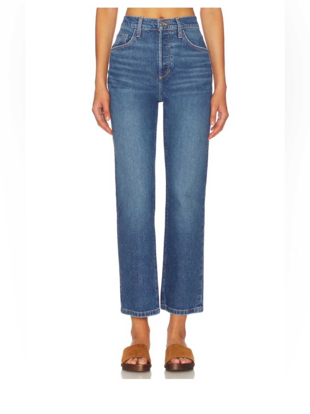 Favorite Daughter THE VALENTINA SUPER HIGH RISE STRAIGHT in Essex size 26 - Picture 2 of 13